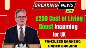 £250 Cost of Living Boost Coming Soon for UK Families Earning Under £40,000